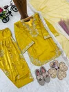 Oc 248 Pure Roman Glass Sillk Kids Wear Plazzo Suits